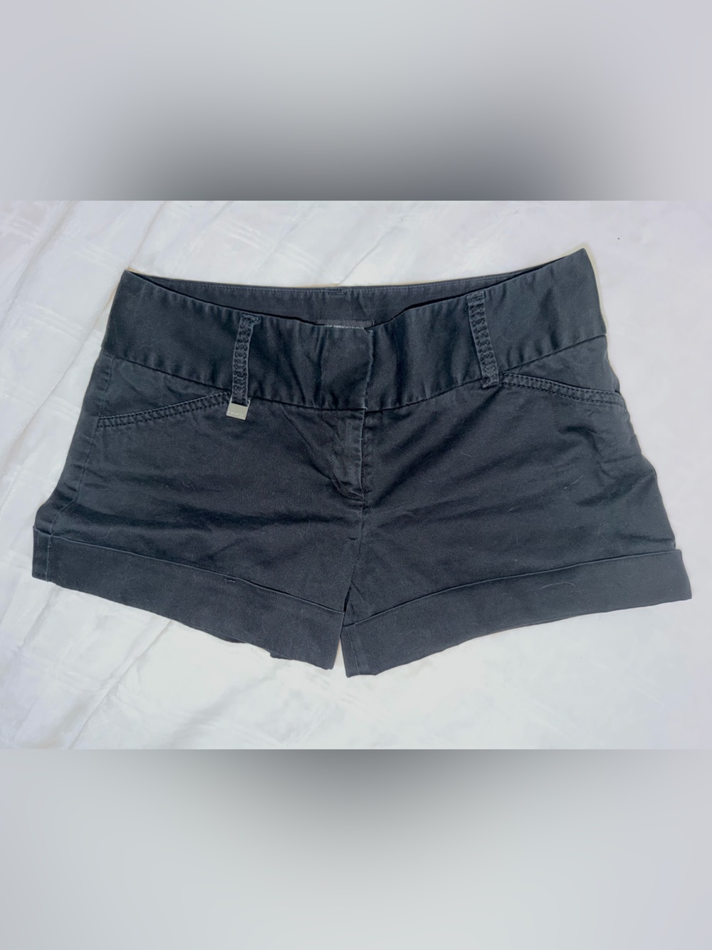 Express Black Low Waisted Mini Shorts